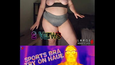 Sports Bra Try-On COMPLETE COLLECTION with Boob Bounce Tests and Naked Twerk Tease